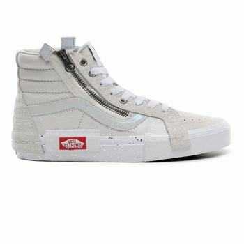 Női Vans Glitter Mix SK8-Hi Reissue CAP Magasszárú Cipő VA5364012 Fehér